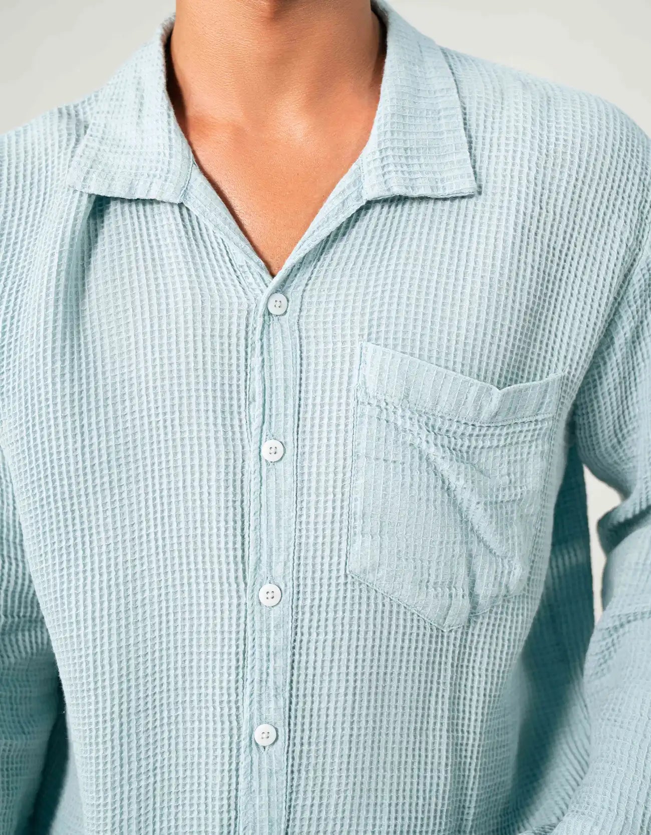 TEXTURED SHIRT WITH POCKET