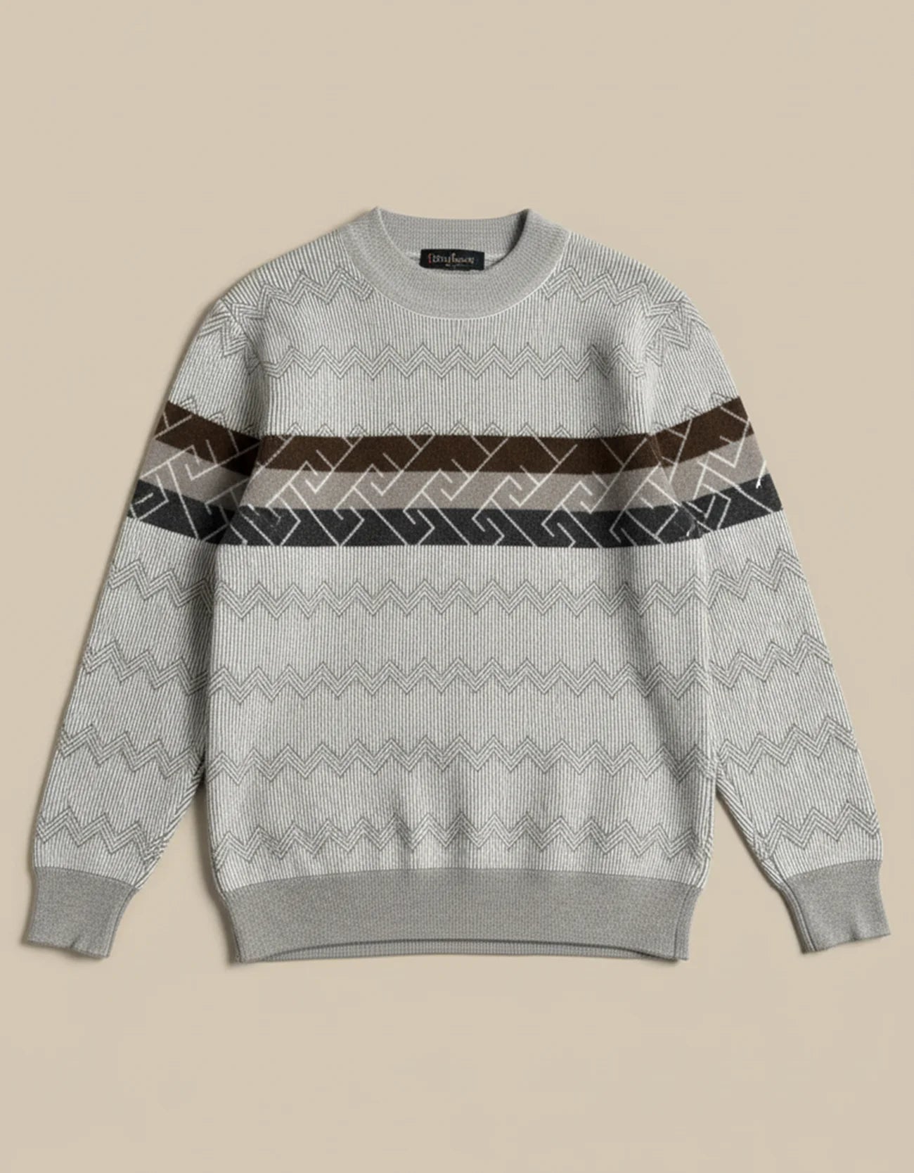 JACQUARD TEXTURED SWEATSHIRT