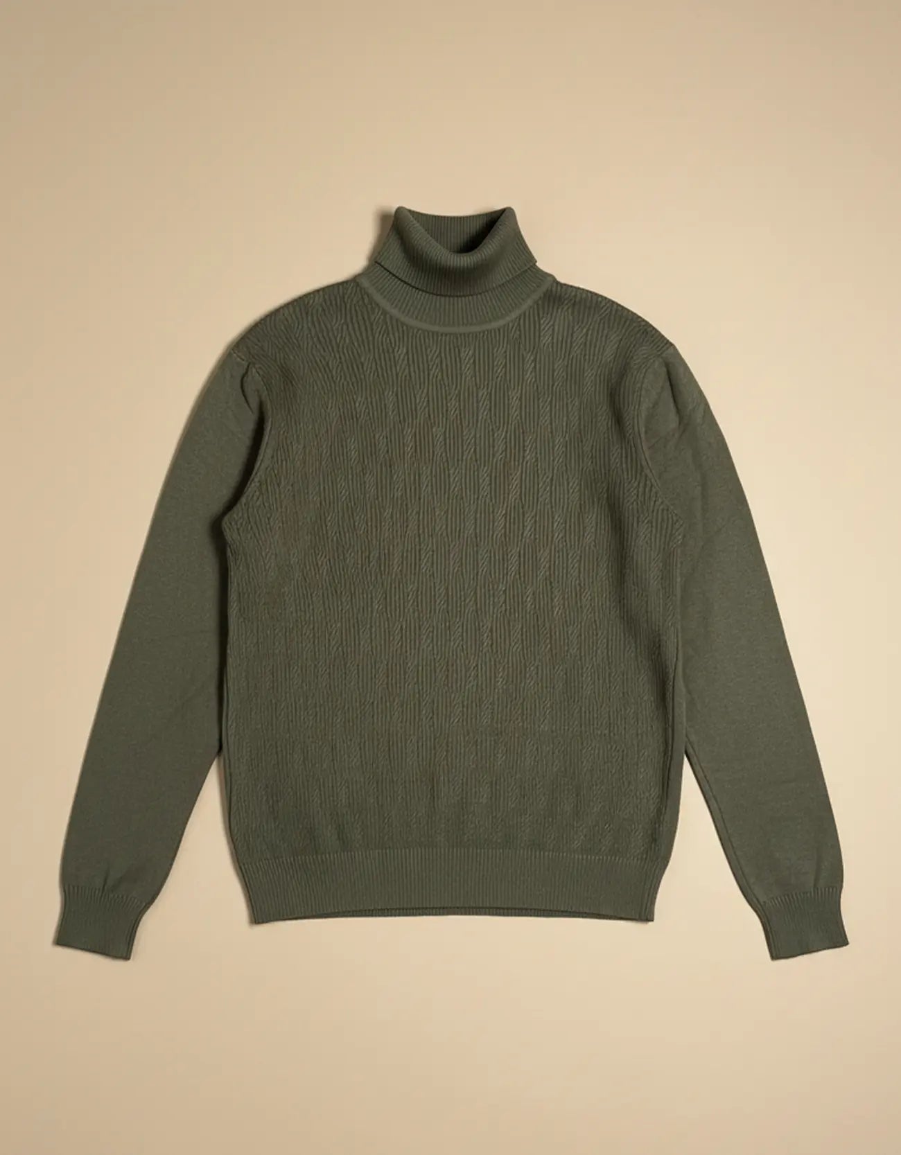 TEXTURED TURTLENECK