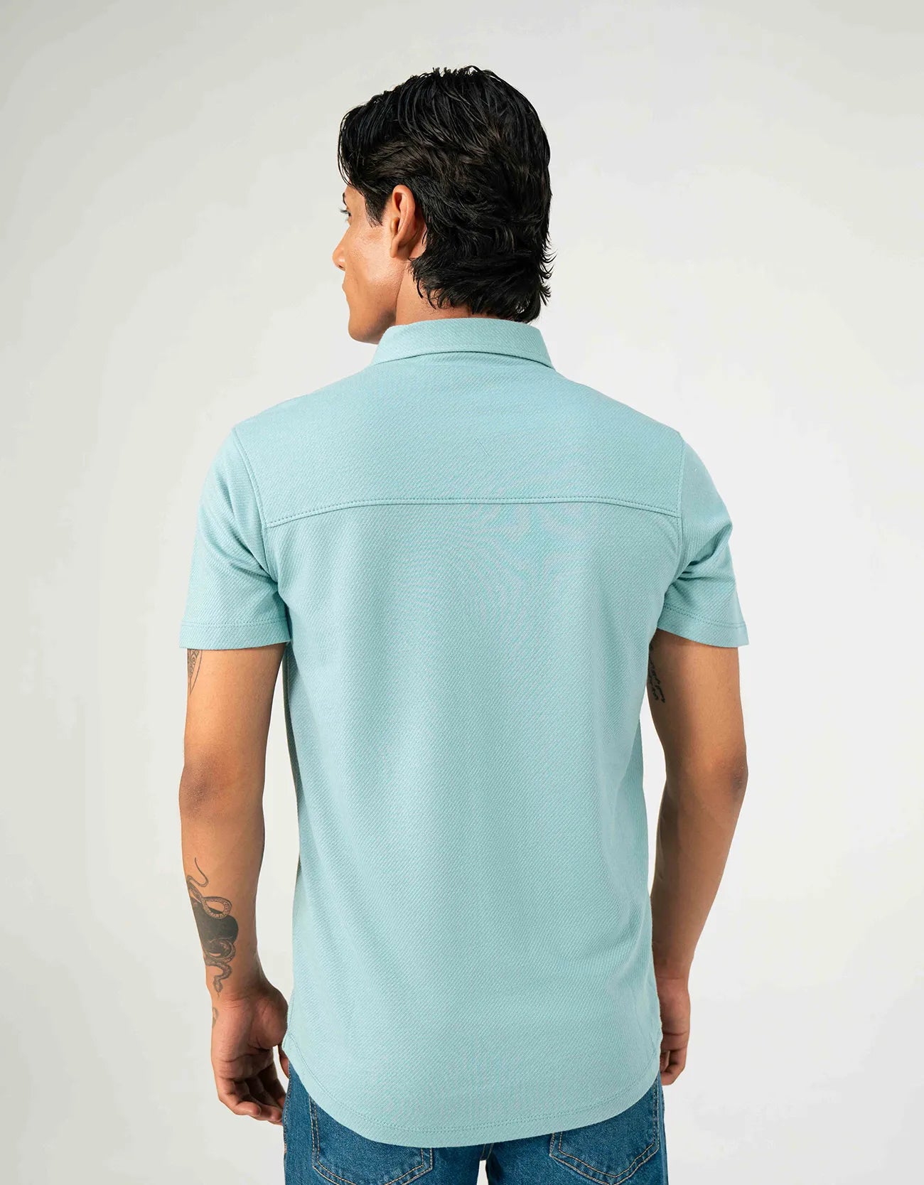 KNITTED BUTTON UP SHIRT