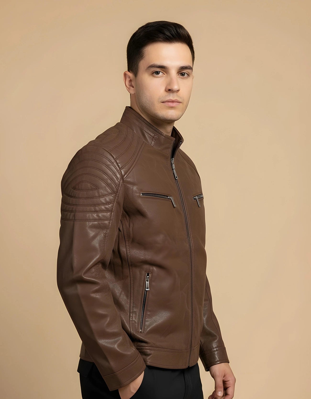 TEXTURED PANEL ZIPPER