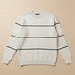 STRIP DETAILED SWEATSHIRT