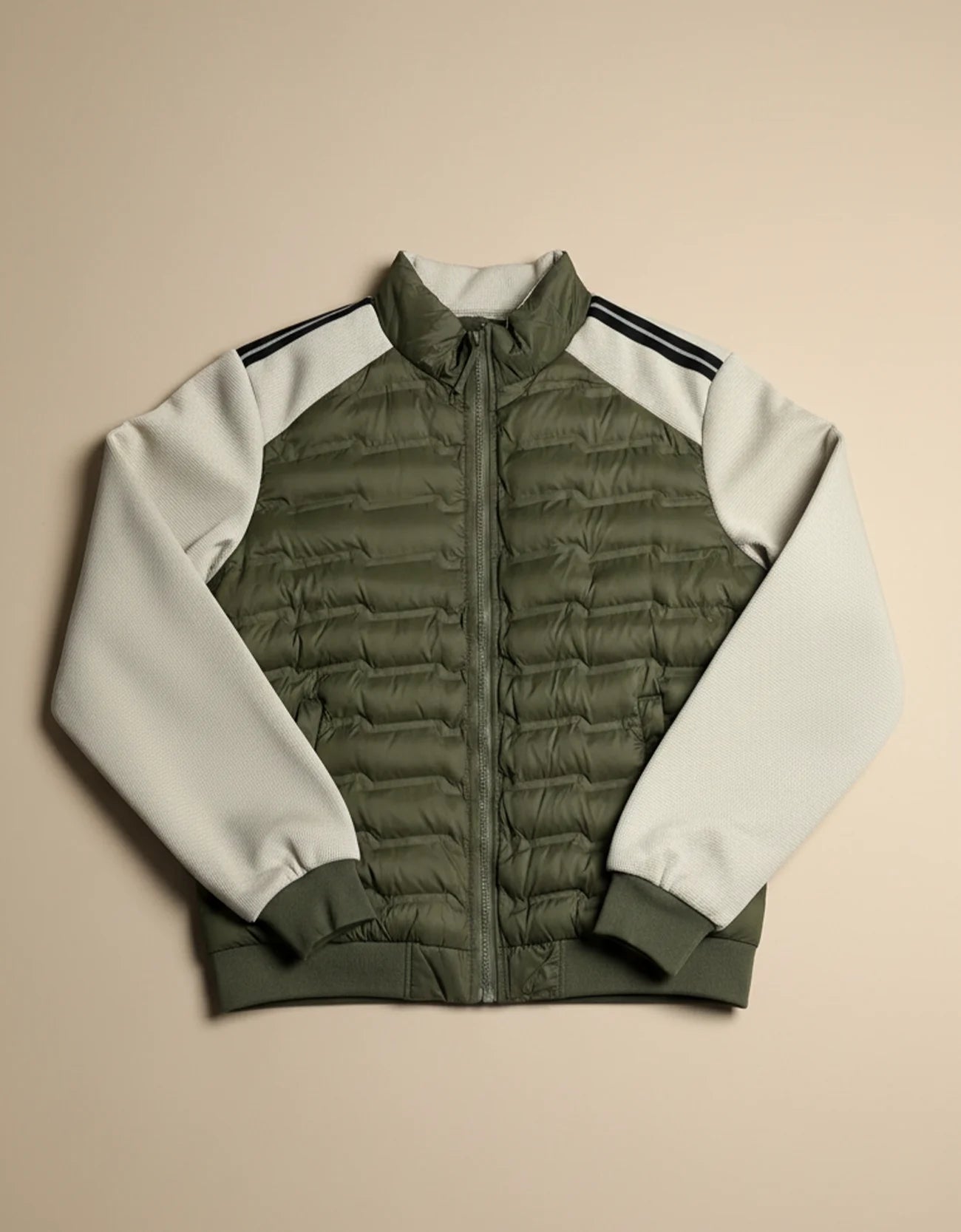 CONTRAST SLEEVED PUFFER