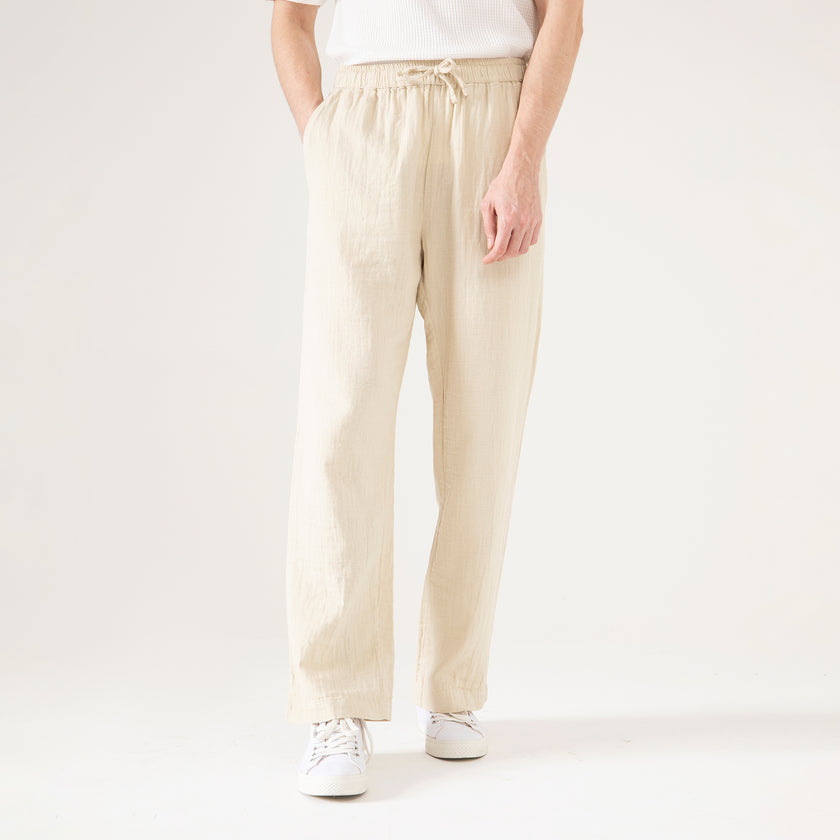 MUSLIN DRAWSTRING TROUSER