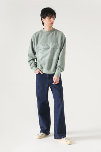 KANGAROO PATCH POCKET SWEATSHIRT