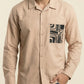 POPLIN PRINTED POCKET SHIRT