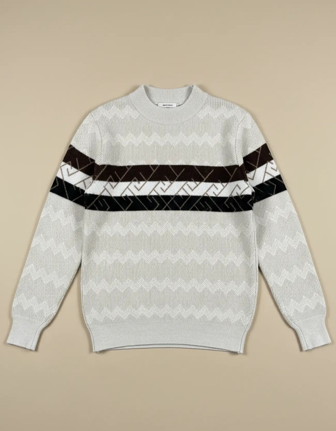 JACQUARD TEXTURED SWEATSHIRT