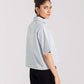 CROPPED PATCH POCKET SHIRT