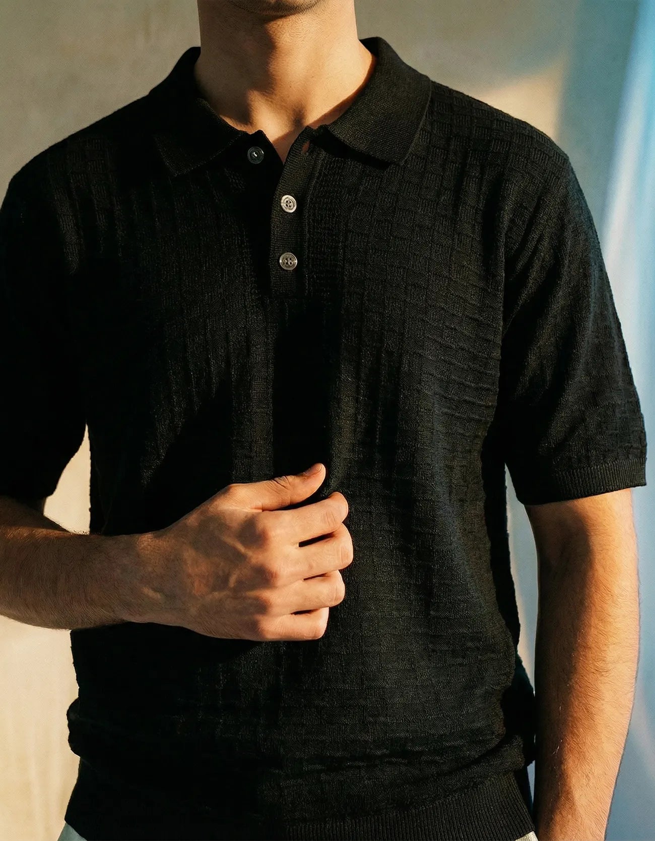 TEXTURED SOFT RIB POLO