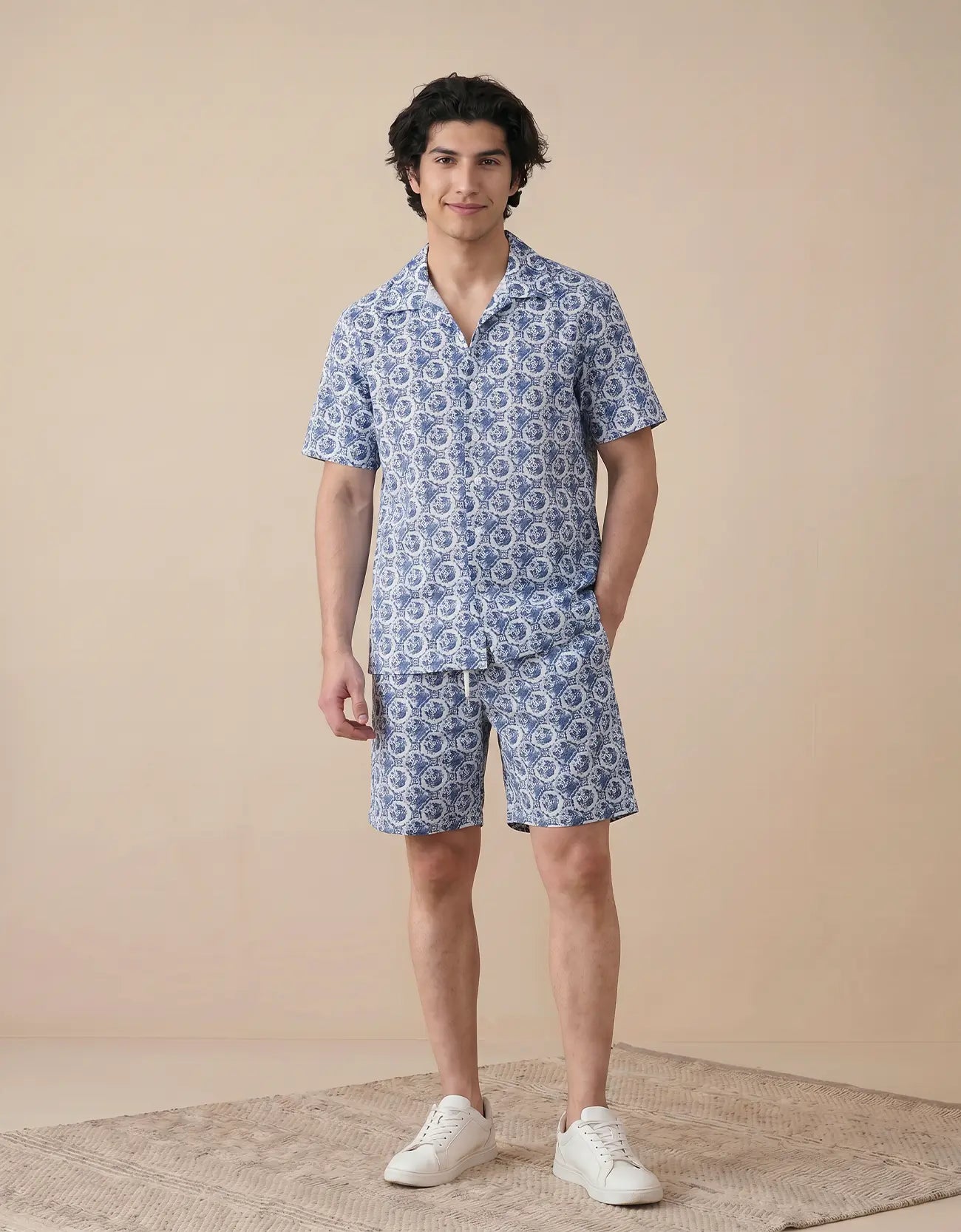 MEN’S PRINTED PREMIUM COTTON SHIRT