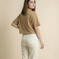 CROP TEXTURED TEE