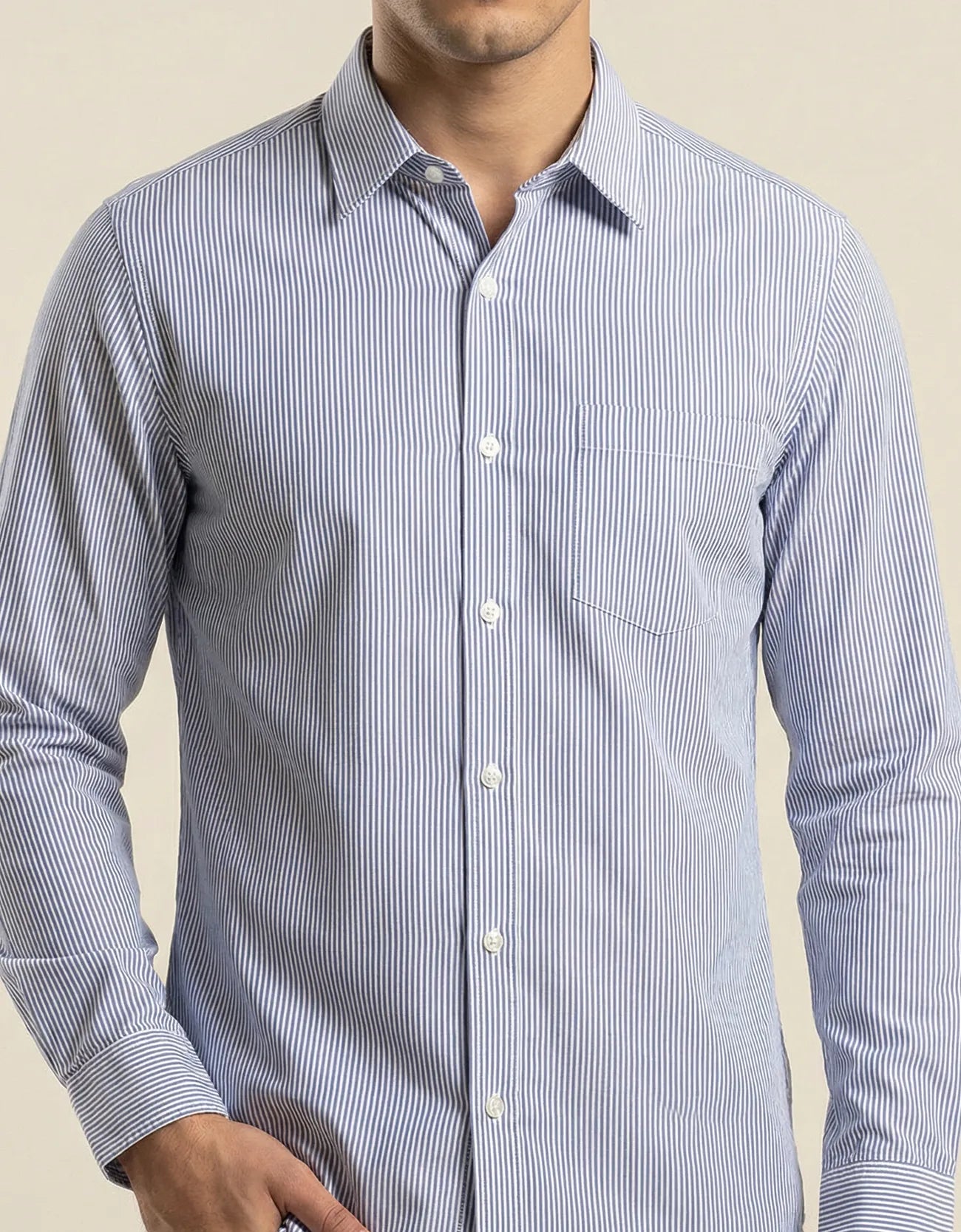 STRIPED SEM-FORMAL SHIRT