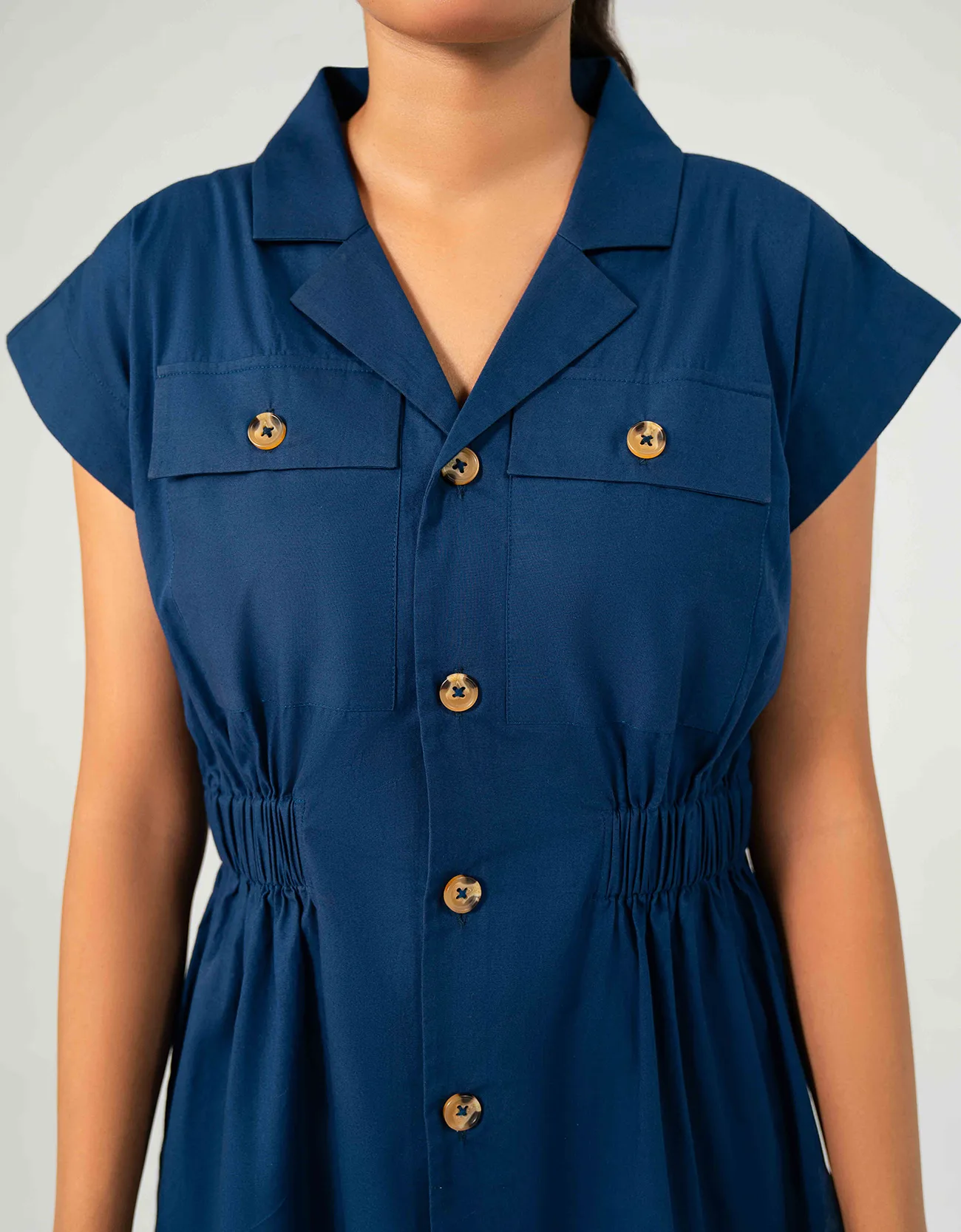 POPLIN COAT COLLAR SHIRT