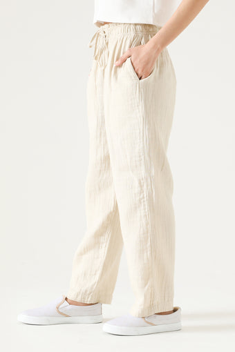 MUSLIN PAPERBAG TROUSER