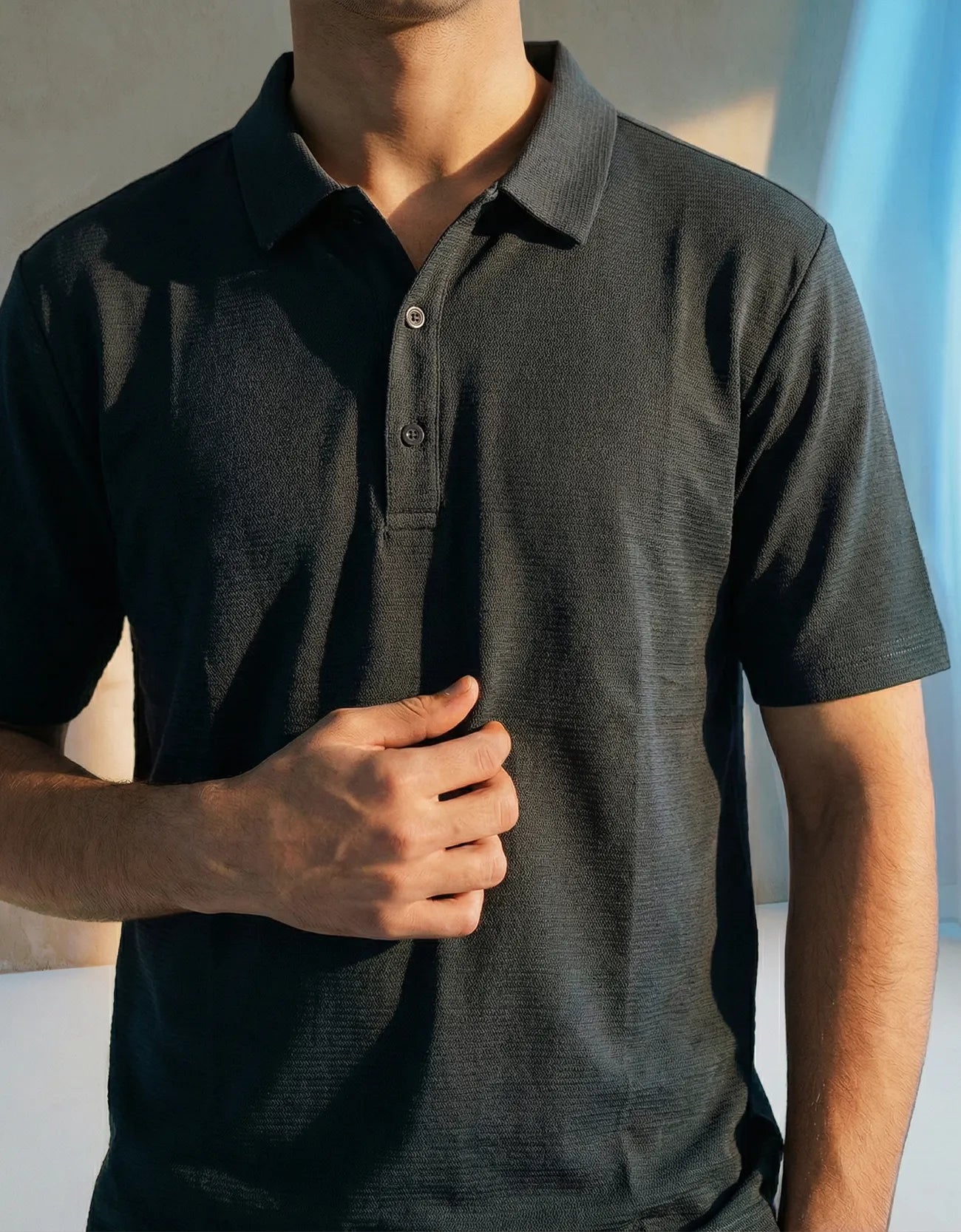 SOLID CASUAL POLO