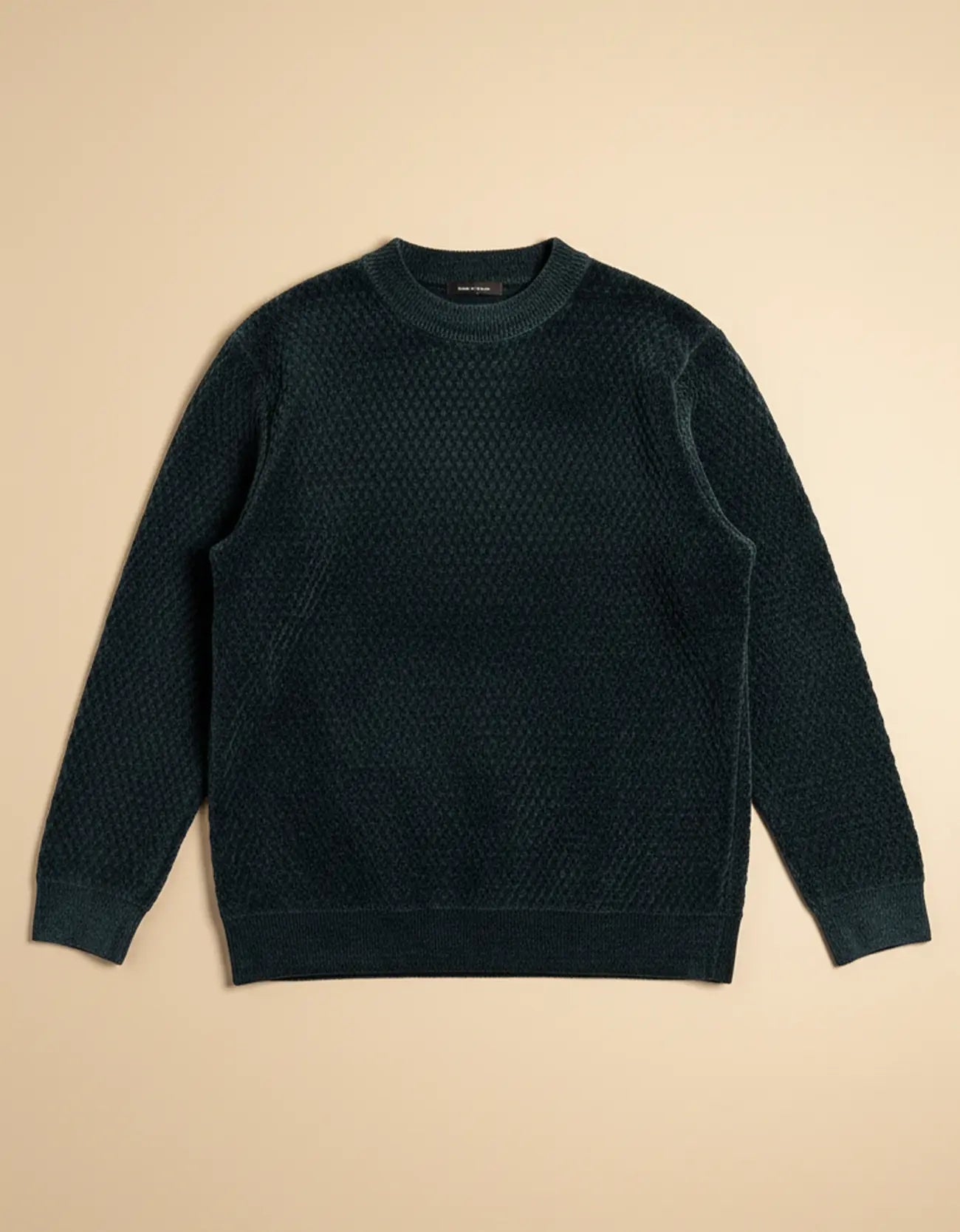 TEXTURED WOOLEN SWEATSHIRT