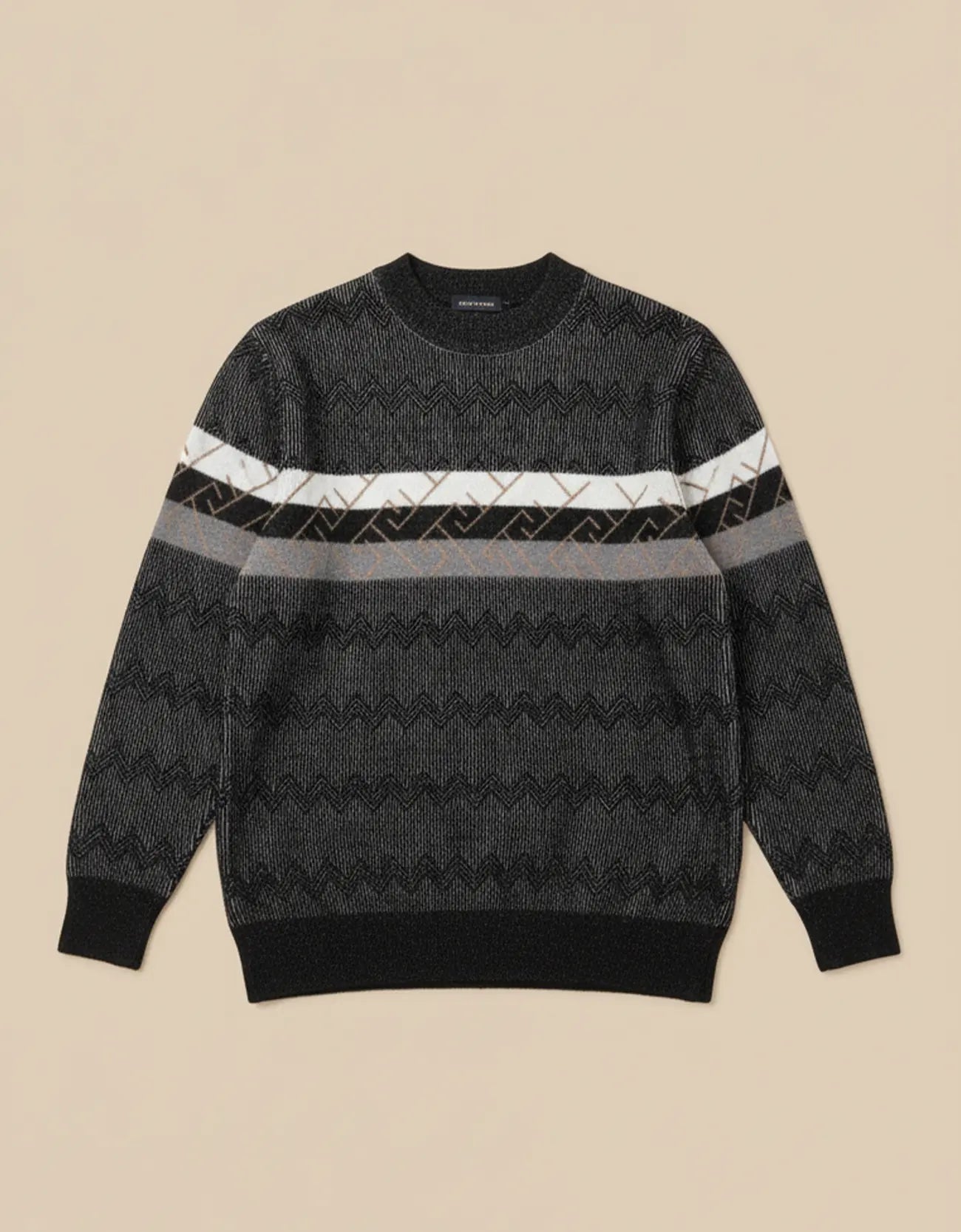 JACQUARD TEXTURED SWEATSHIRT