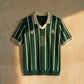 STRIPPED JOHNNY COLLAR POLO