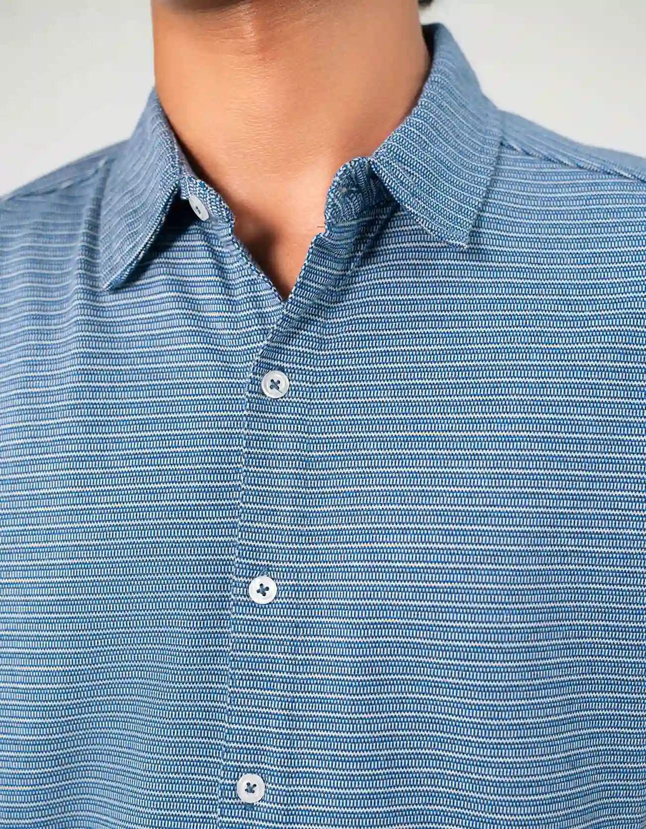 KNITTED BUTTON UP SHIRT