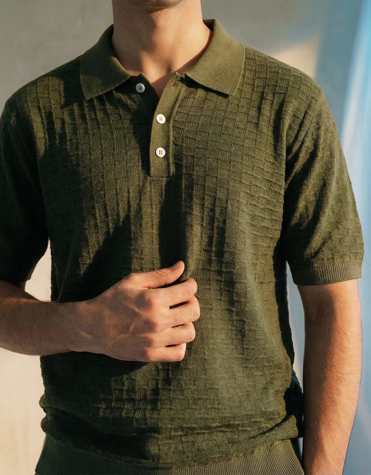 TEXTURED SOFT RIB POLO
