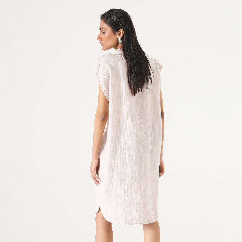 MUSLIN MIDI DRESS