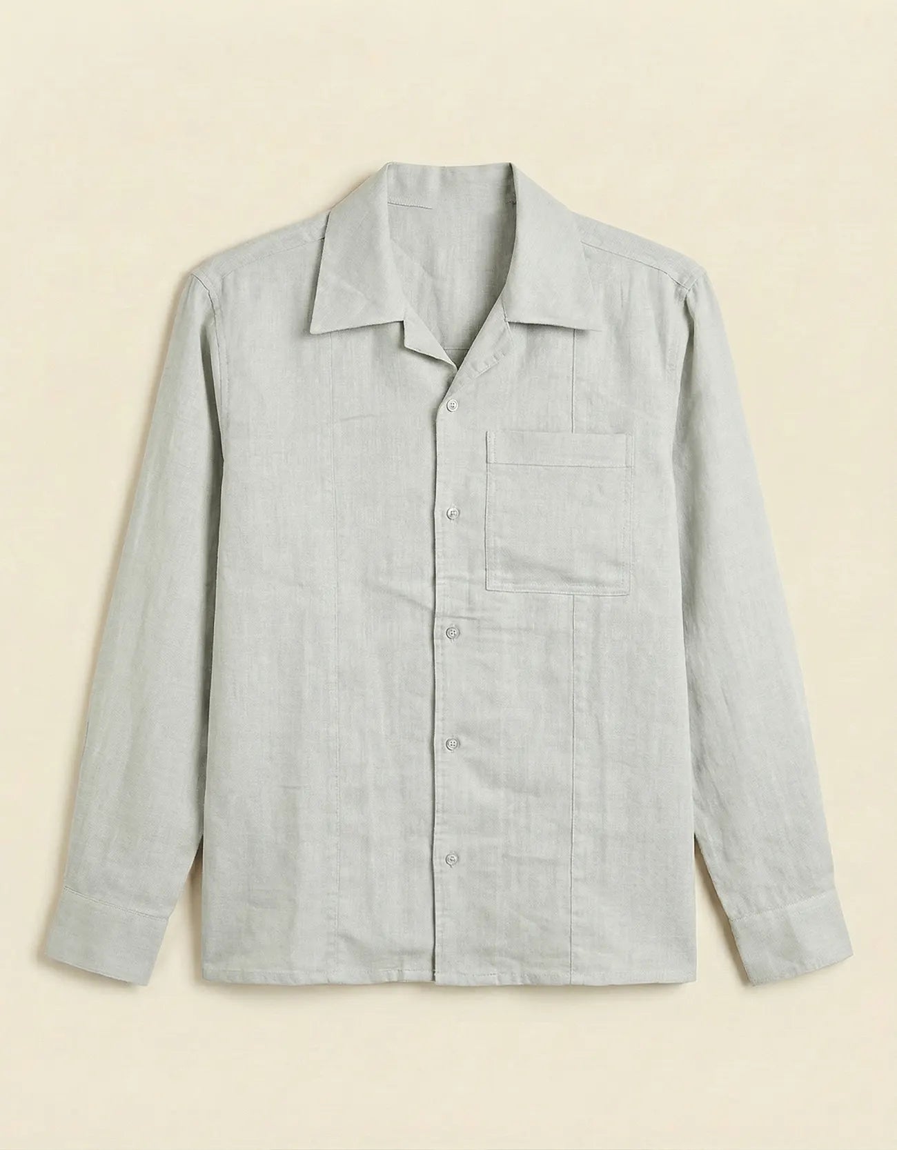 LINEN PANELED SHIRT