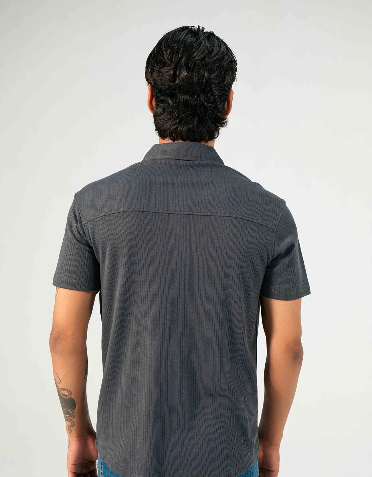 KNITTED BUTTON UP SHIRT