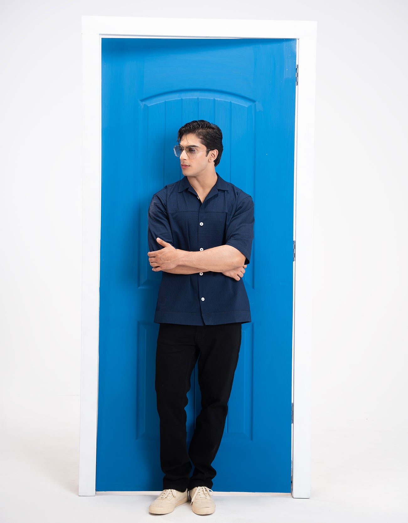 STRIP PATTERN SEERSUCKER SHIRT