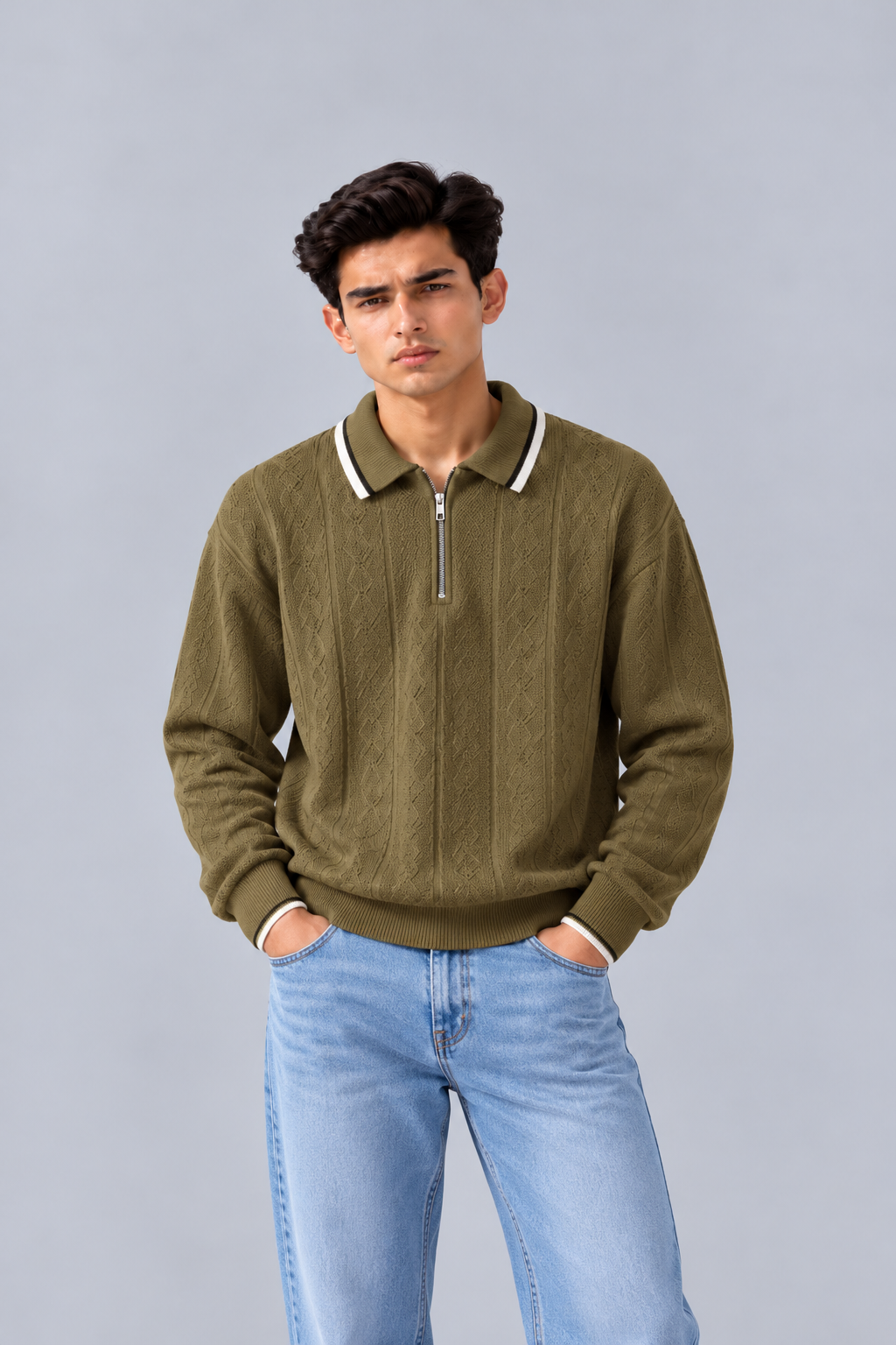 STRUCTURE KNIT POLO