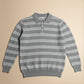 TEXTURED POLO SWEATER