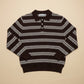 TEXTURED POLO SWEATER