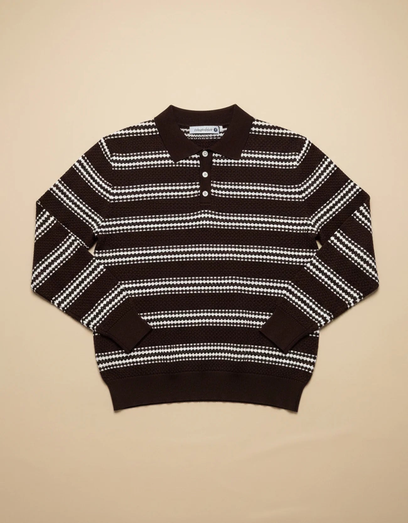 TEXTURED POLO SWEATER