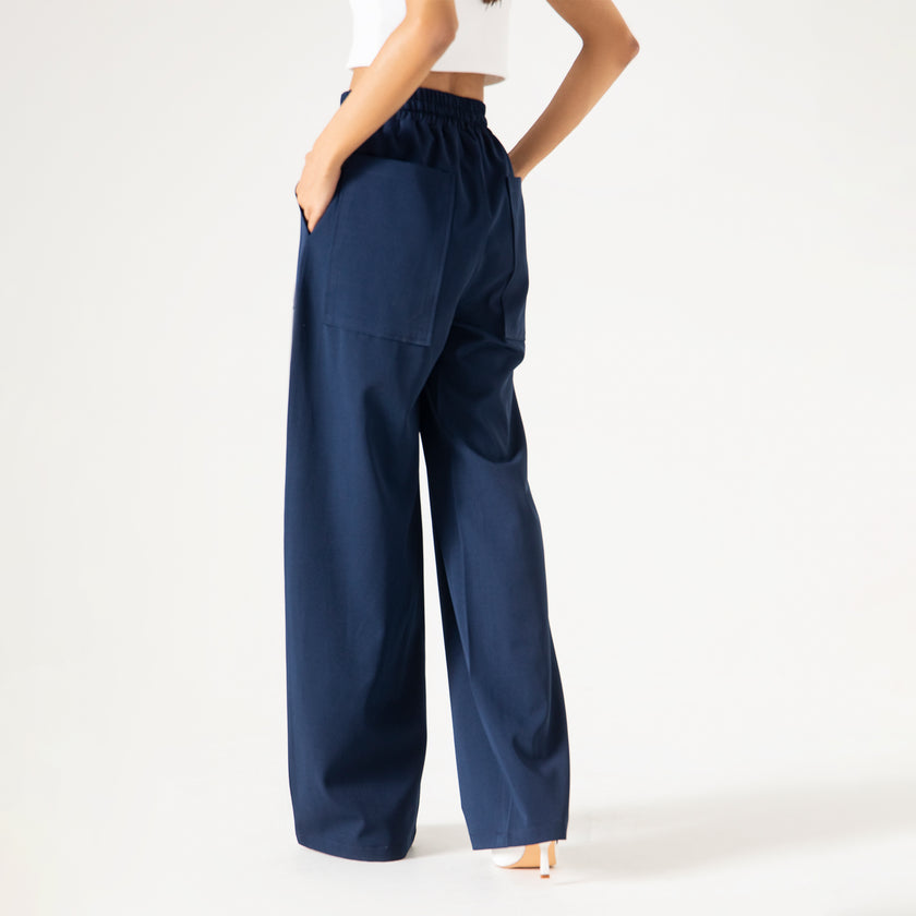 WIDE LEG PANAMA TROUSER