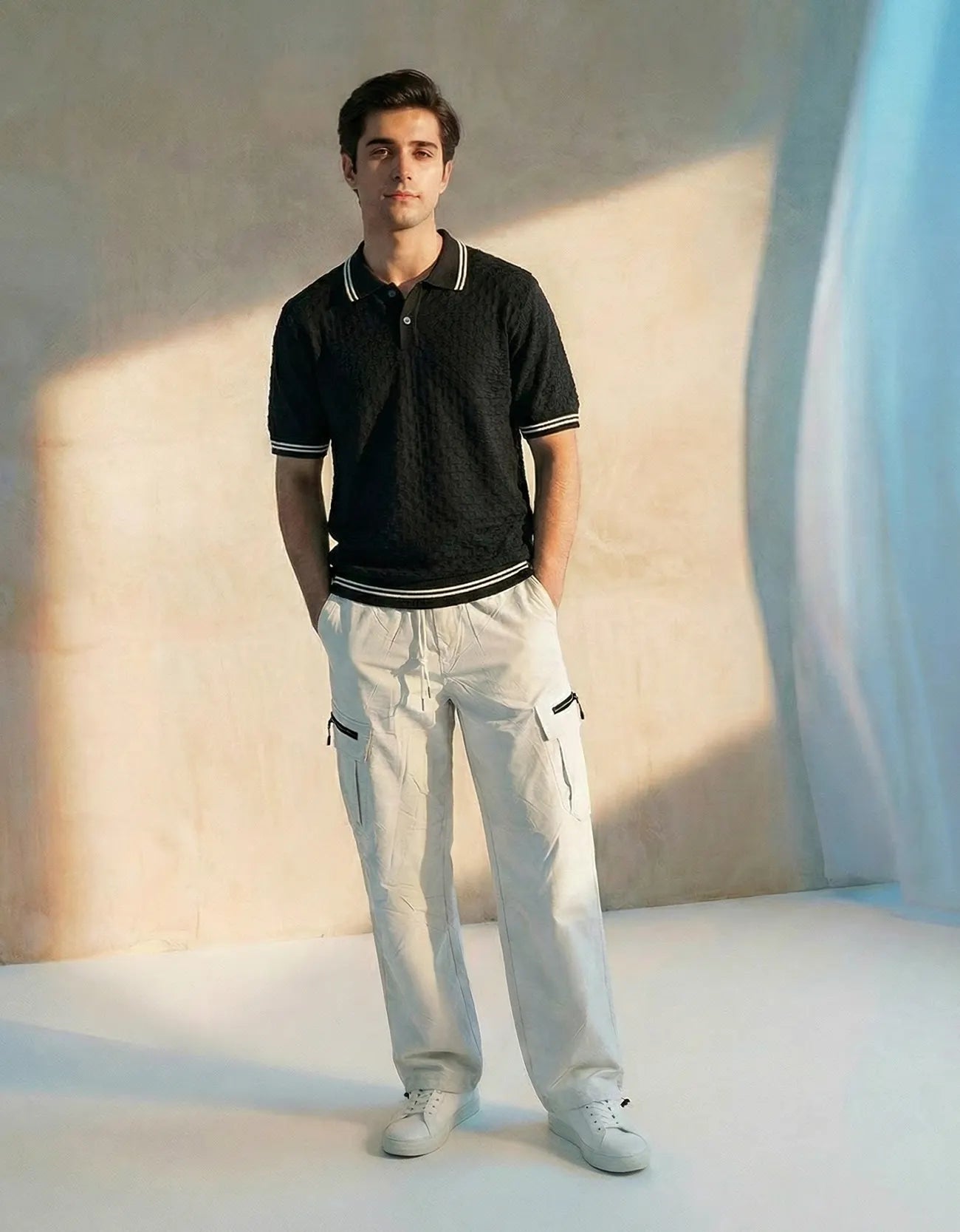 KNITTED SIGNATURE POLO