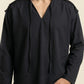 LINEN V-NECK SHIRT