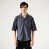 CAMP COLLAR WAFFLE HALF SLEEVES SHIRT