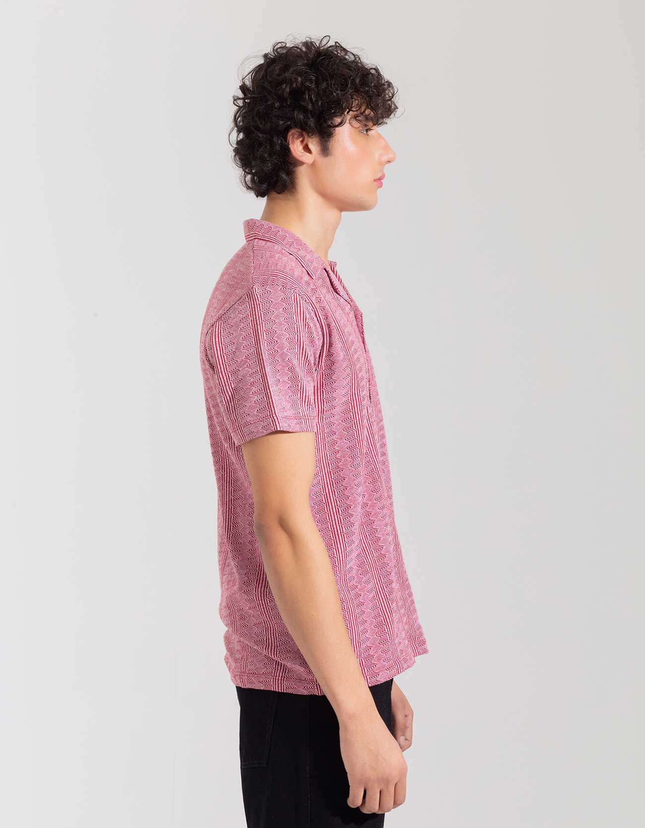 JACQUARD BUTTONDOWN SAFARI SHIRT