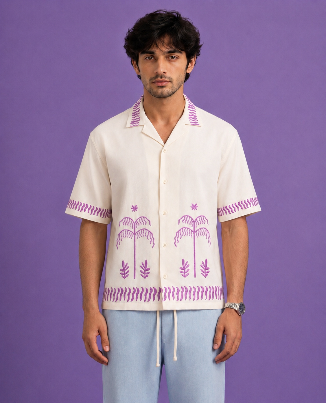 PALM BOXY RESORT SHIRT