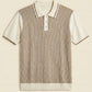 MEN'S RIBBED KNIT POLO SHIRT