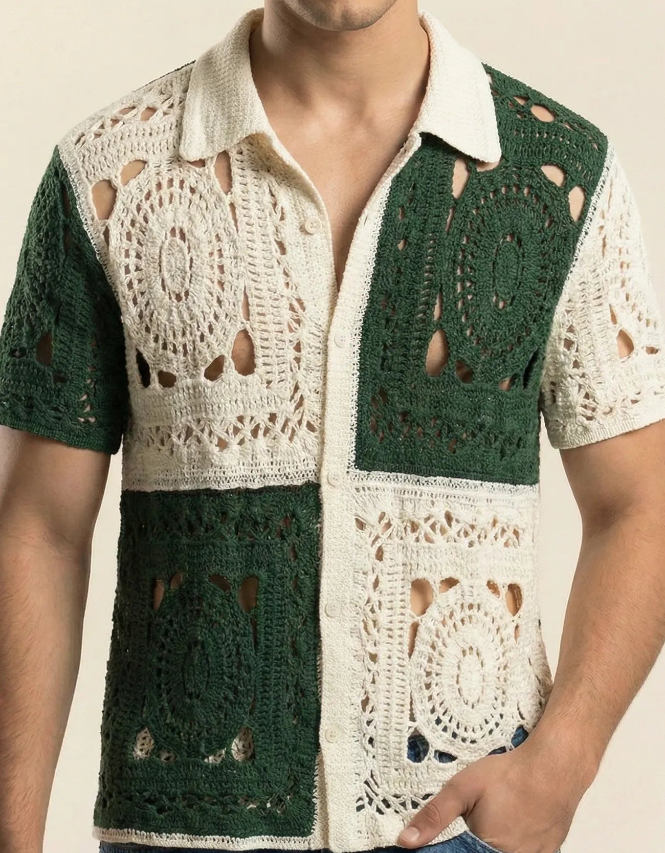 KNITTED PATTERNED SHIRT