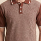 MEN'S RIBBED KNIT POLO SHIRT