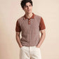 MEN'S RIBBED KNIT POLO SHIRT