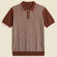 MEN'S RIBBED KNIT POLO SHIRT