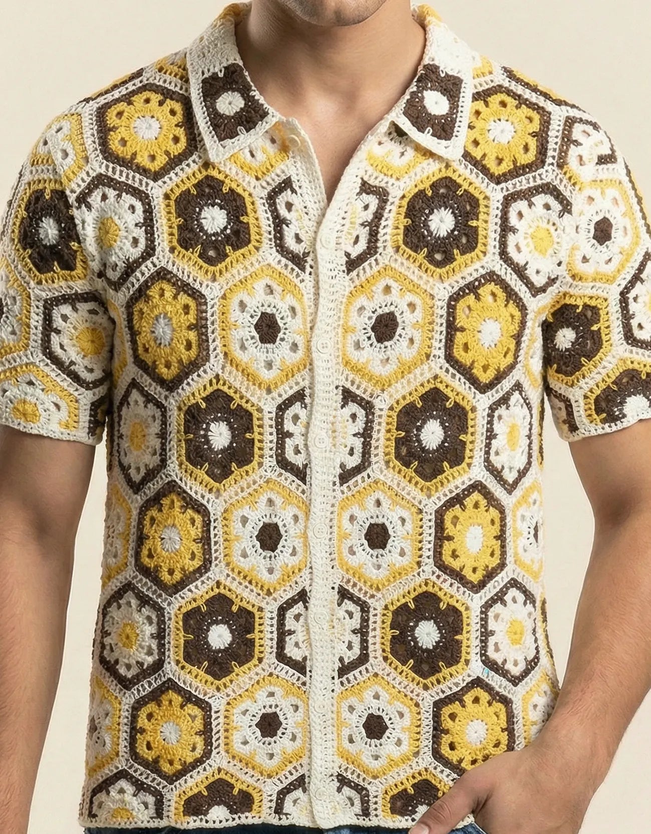 KNITTED JACQUARD SHIRT