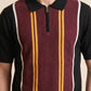 MEN'S ZIPER KNIT POLO SHIRT