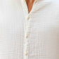 MUSLIN MANDARIAN COLLAR SHIRT