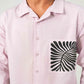 POPLIN PRINTED POCKET SHIRT