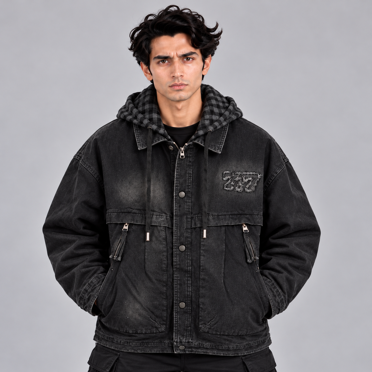 SHERPA UTILITY JACKET - BLACK