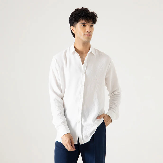 TEXTURED FULL SLEEVES SHIRT