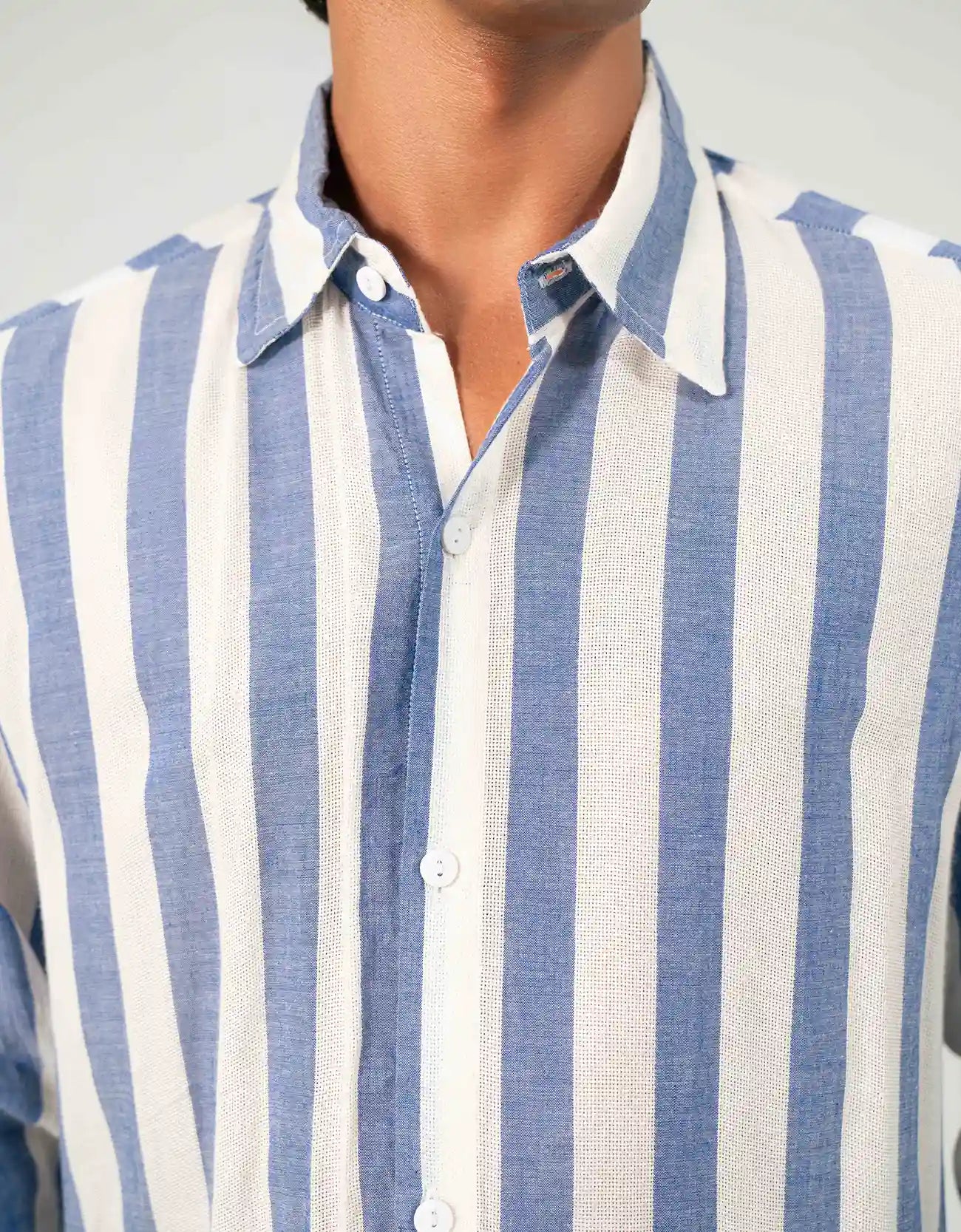 STRIPED COLLARED SHIRT